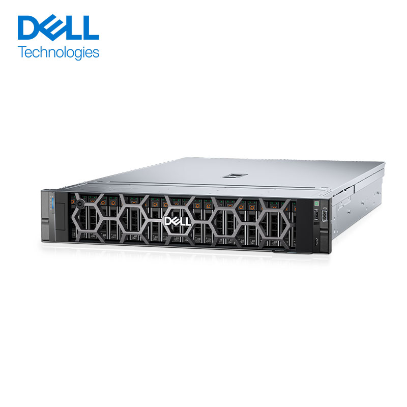 戴尔（DELL）PowerEdge  R760:24盘位机箱  2*金牌6430 /384G/2*480G+2*960G U.2  /H755/57508 双端口 100GbE /双电/设备 