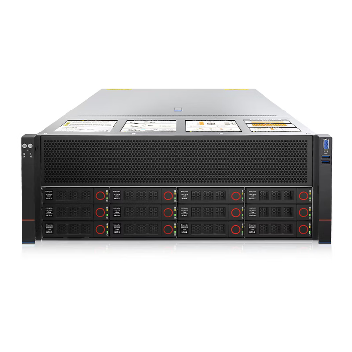数聚红芯【HG8480G】【服务器】2*6434/64G*4/2*960G/阵列卡/X710//RTX4090*4/导轨/7.68T*3/电源