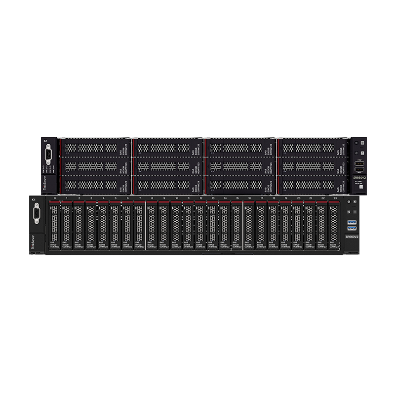 联想【机架式服务器】【SR660 V2】2*5318Y/64G内存/960G+3*8TB企业级/530-8i