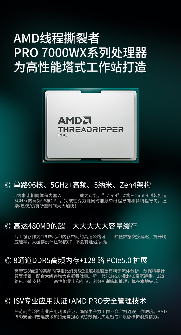 联想图形工作站P8 openclaw ai模型部署主机9945WX/256G内存/2T固态+16T机械/RTX4系 2*24G显存