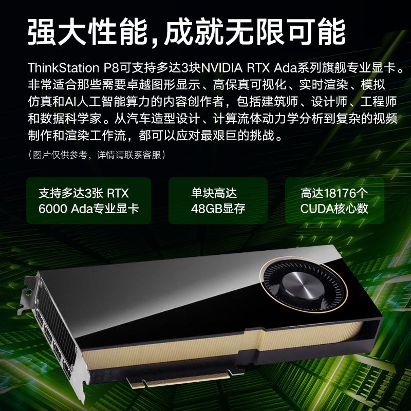联想图形工作站P8 openclaw ai模型部署主机7945WX/128G内存/1T固态+4T机械/可搭载RTX4090 24G
