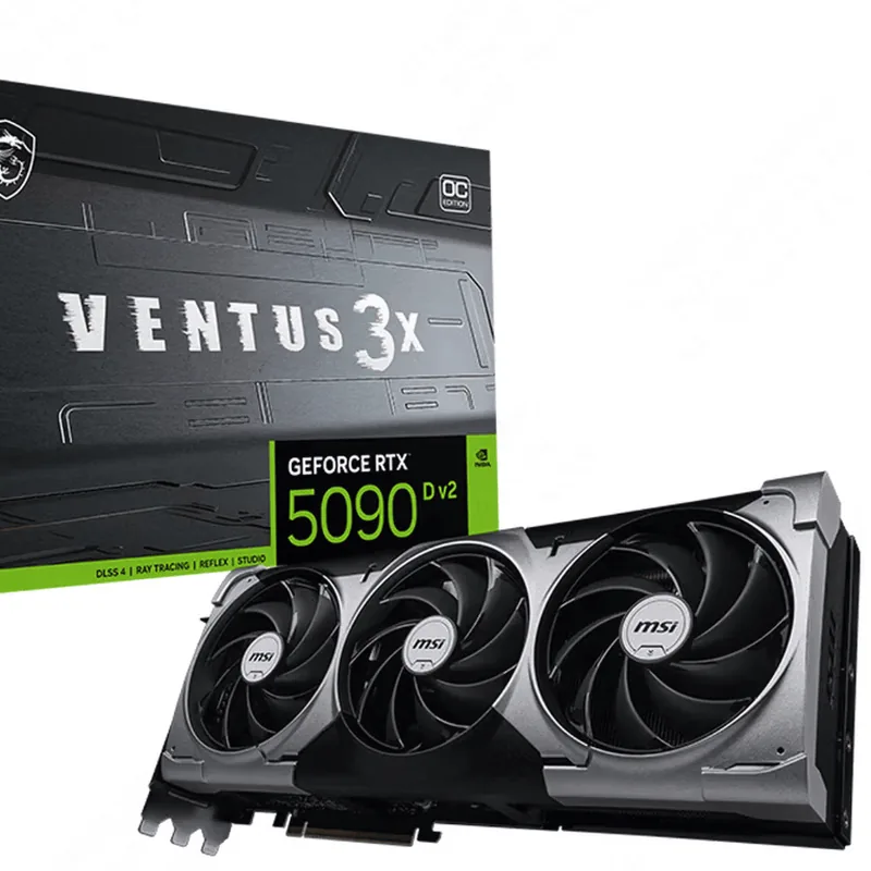 数聚红芯适配配件微星GeForce RTX 5090D V2 24G 三风扇卡