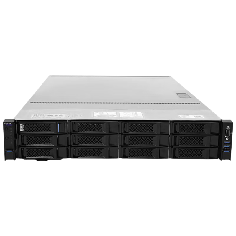 元脑浪潮服务器NF5280M6/6330*2/256G内存/2*1.92T固态硬盘/2*4T SATA/8204 2G阵列卡/X710/800W双电源 16G/750W