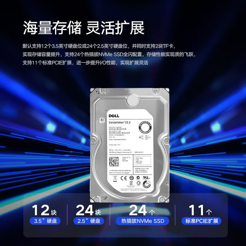 元脑浪潮服务器NF5280M6/6330*2/256G内存/2*1.92T固态硬盘/2*4T SATA/8204 2G阵列卡/X710/800W双电源 16G/750W